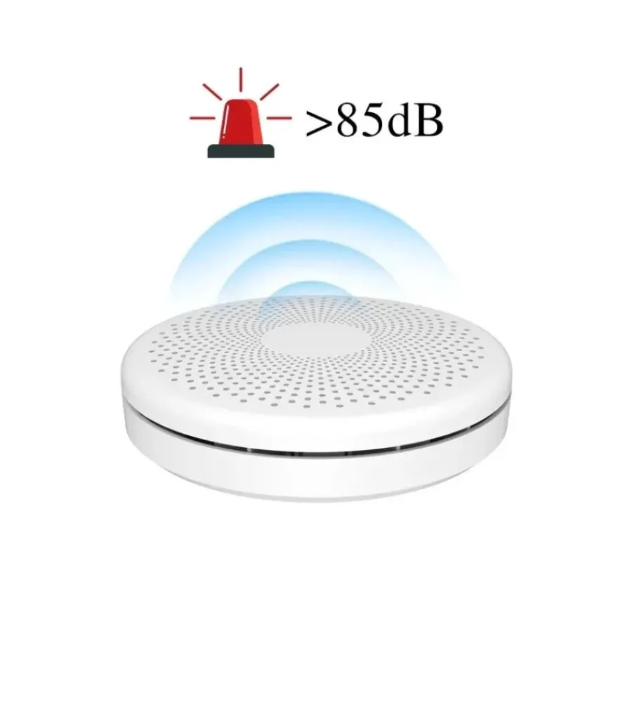 Outlet Rilevatore di monossido di carbonio e fumo "smart tuya" con controllo wi-fi Allarmi