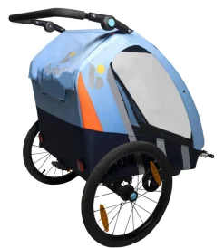 Bici- Rimorchio passeggino bici 2in1 azzurro - bellelli