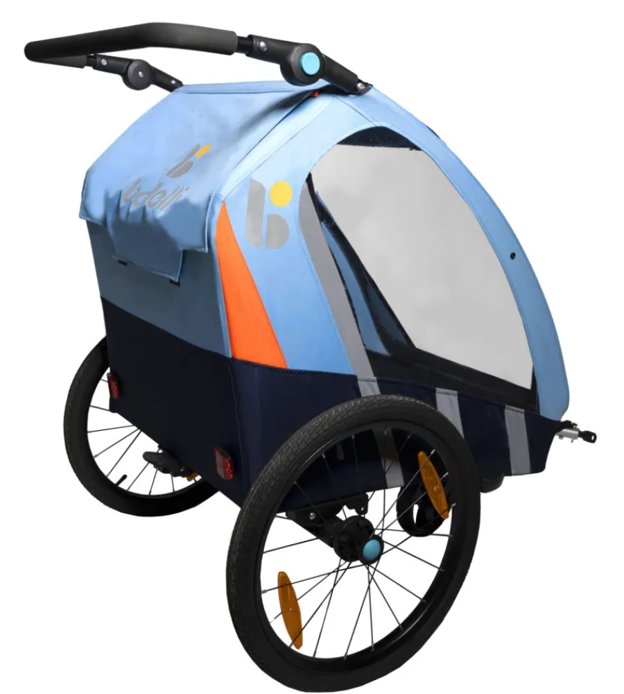Bici- Rimorchio passeggino bici 2in1 azzurro - bellelli