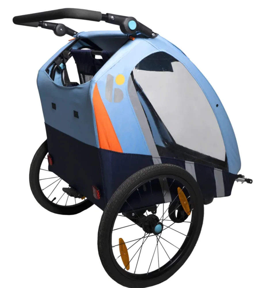 Bici- Rimorchio passeggino bici 2in1 azzurro - bellelli