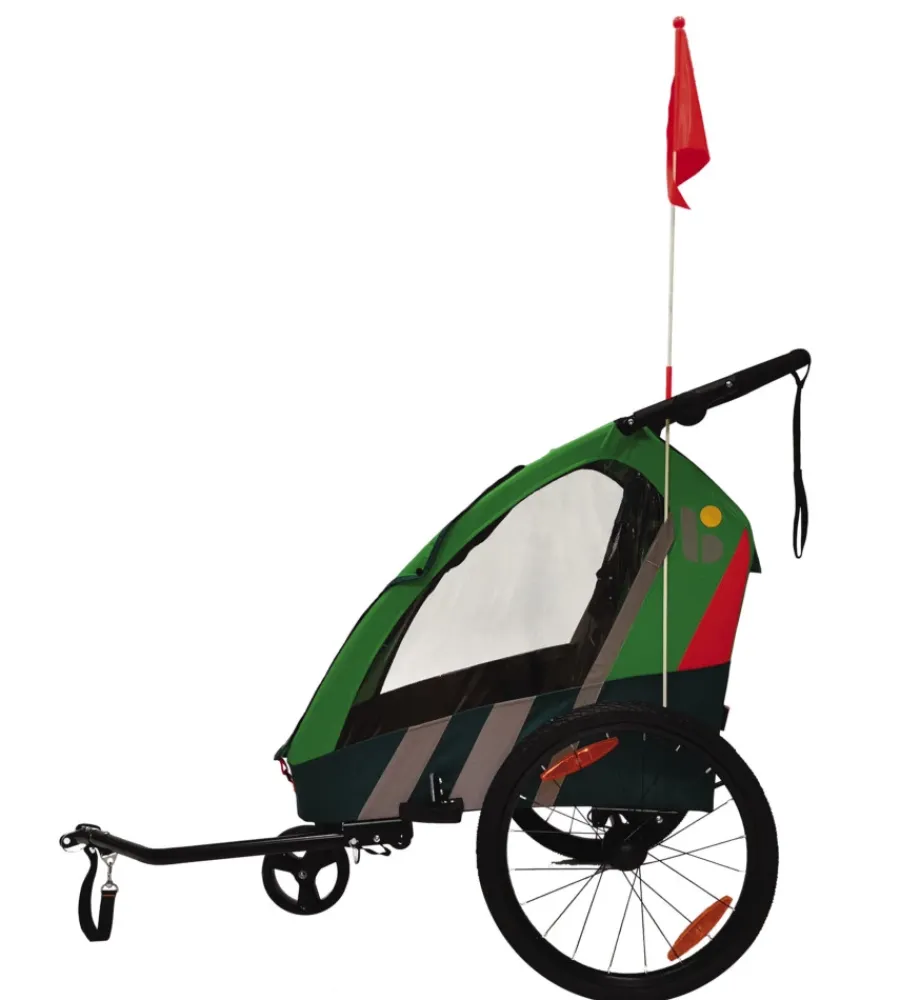 Bici|Rimorchio passeggino bici bellelli "trailblazer" 2 in 1 verde chiaro, 41 kg