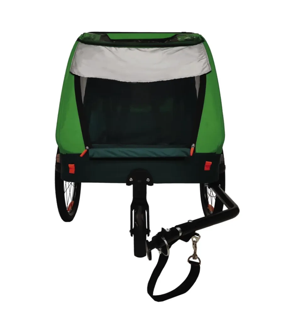 Bici|Rimorchio passeggino bici bellelli "trailblazer" 2 in 1 verde chiaro, 41 kg