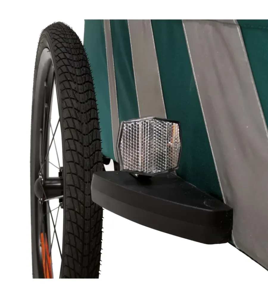 Bici|Rimorchio passeggino bici bellelli "trailblazer" 2 in 1 verde chiaro, 41 kg
