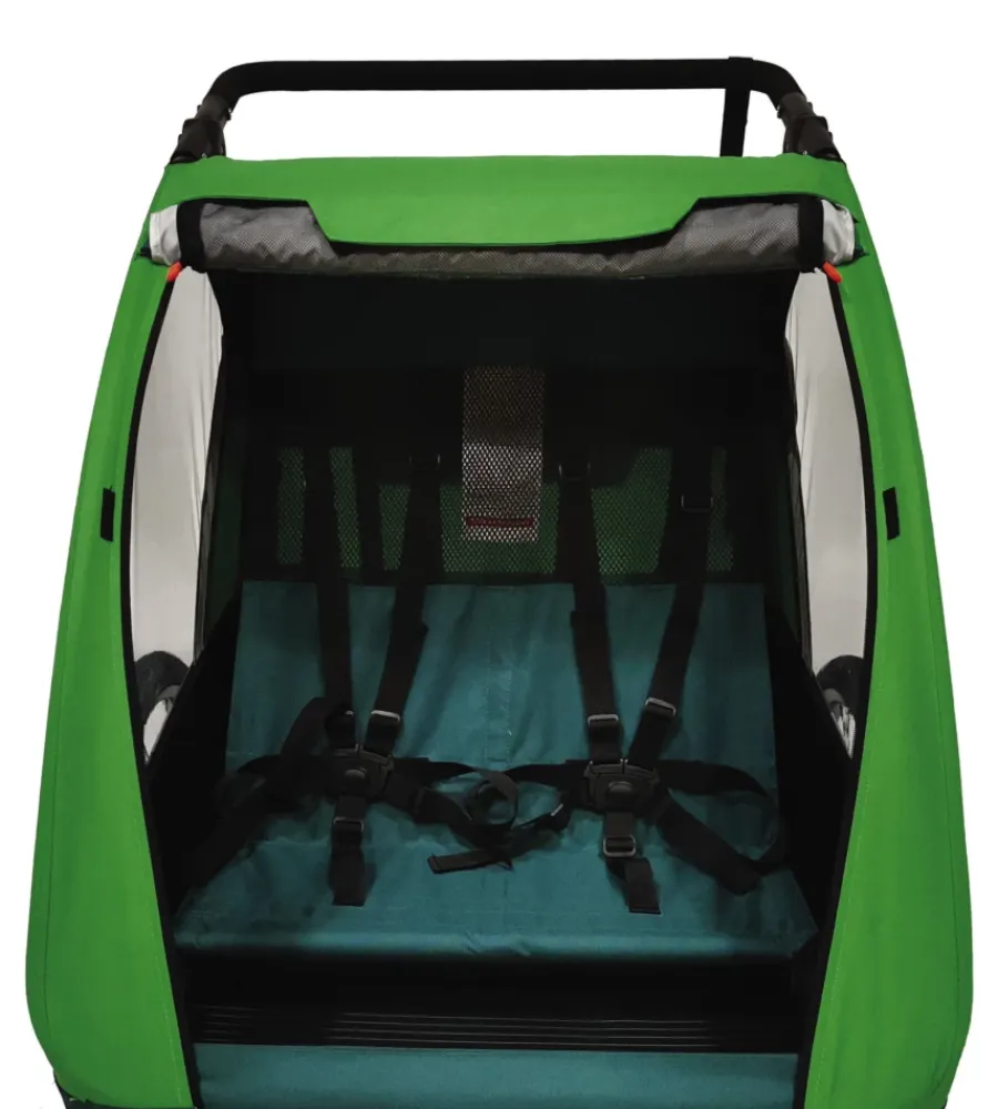 Bici|Rimorchio passeggino bici bellelli "trailblazer" 2 in 1 verde chiaro, 41 kg