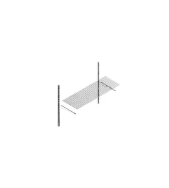 Officina E Garage|Ripiano in filo - 80 x 30 cm. - bianco