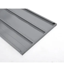 Grima Officina E Garage|Ripiano in metallo per scaffali  120x60 cm - grigio.
