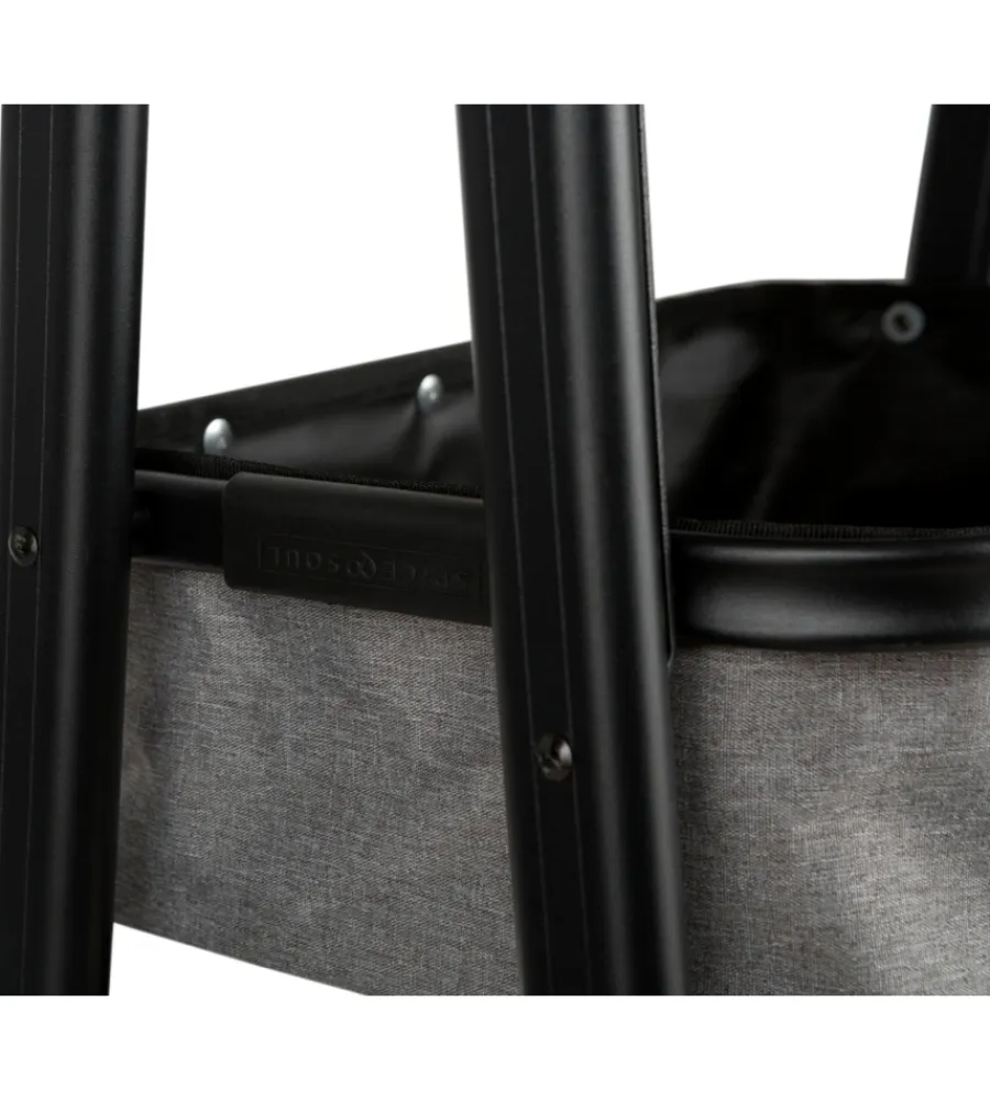 Best Riponitutto da campeggio pieghevole "latiga" in alluminio e poliestere grigio e nero 49x33x109 cm Campeggio