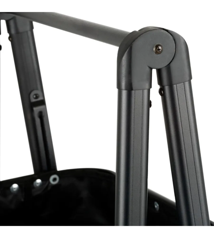 Best Riponitutto da campeggio pieghevole "latiga" in alluminio e poliestere grigio e nero 49x33x109 cm Campeggio