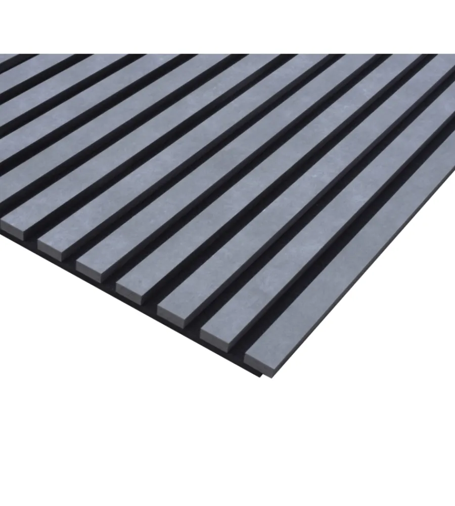 Kimono Rivestimento Murale|Rivestimento murale fonoassorbente "premium" cemento, 19x572,5x1200 mm