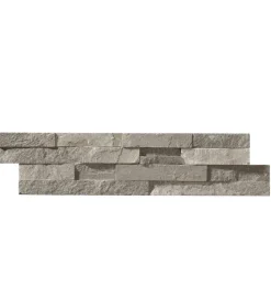 Rivestimento Murale- Rivestimento "natural panel" in quarzite grigia - pannello 15x60 cm.