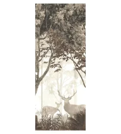 Decorazione Pareti- Rivestimento per porta in vinile fantasia "scandinavian forest", 210x83 cm