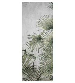 Decorazione Pareti|Rivestimento per porta in vinile fantasia "vintage tropical", 210x83 cm