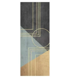 Rivestimento per porta in vinile fantasia "golden wall", 210x83 cm Decorazione Pareti