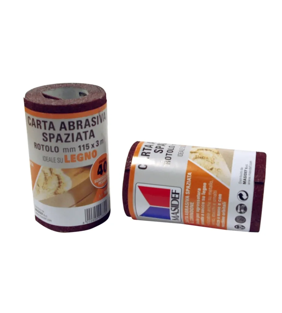 Carta Vetrata E Abrasivi|Rotolo carta abrasiva per legno grana 120