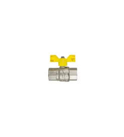 Accessori Gas|Rubinetto a sfera dritta per arresto gas, femmina - 1/2"