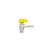 Outlet Rubinetto a squadra per arresto gas con portagomma, maschio - 1/2" Accessori Gas