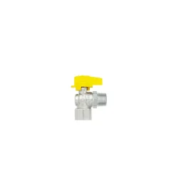 Accessori Gas- Rubinetto a squadra per arresto gas, maschio - femmina - 1/2"