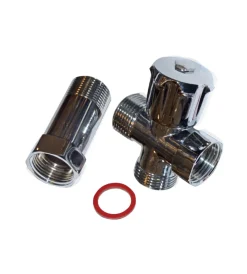 Hot Rubinetto carico lavatrice per gruppi parete con distanziale 3/4" Accessori Lavatrici