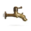 Kam Rubinetti Vari|Rubinetto per fontana da giardino in ottone bronzato r2 da 1/2" -