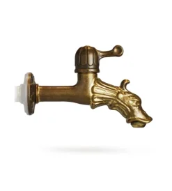 Kam Rubinetti Vari|Rubinetto per fontana da giardino in ottone bronzato r2 da 1/2" -