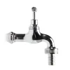 Rubinetti Vari-Kam Rubinetto per fontana da giardino "r1/cs" in ottone cromato, rosone non incluso