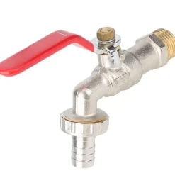 Rubinetti Vari|Rubinetto per giardino portagomma in ottone cromato con attacco 1/2"