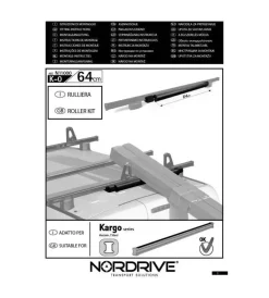 Nordrive Portaggio|Rullo posteriore - 64 cm  n11000