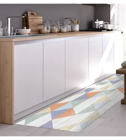 Tessile D'Arredo|Runner in vinile colour wood, 50x240 cm