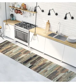 Runner in vinile vintage wood, 50x180 cm Tessile D'Arredo