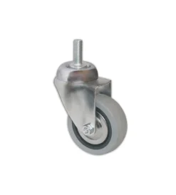 Outlet Ruota piroettante in gomma ø 100 mm. con perno Ferramenta Per Mobili E Infissi