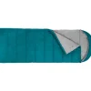 Campeggio-Brunner Sacco a pelo con cappuccio compatto "vandora 35" in poliestere e cotone azzurro 220x80 cm