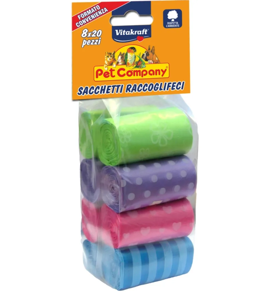 Cura Igiene-Vitakraft Sacco raccoglifeci pacco 8 rotoli -