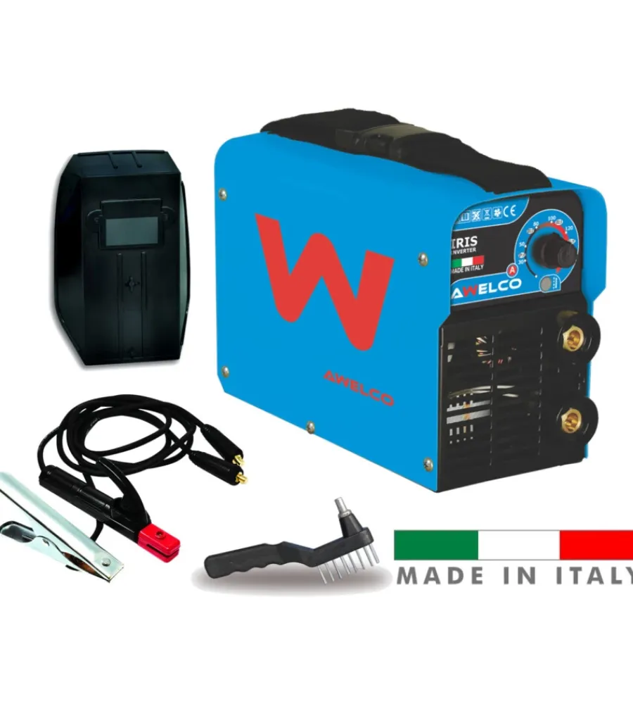 Awelco Saldatrici|Saldatrice "inverter" 130 amp mma ad elettrodo rivestito iris 150 -