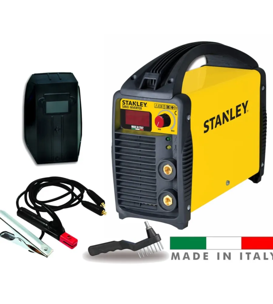 Stanley Saldatrici|Saldatrice inverter mma ad elettrodo rivestito sirio 170 mma made in italy