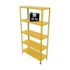 Officina E Garage-Grima Scaffale 5 ripiani in metallo "ettore" giallo portata 400 kg 100x40x187 cm