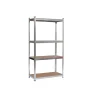 Officina E Garage|Scaffale essenza in metallo 4 ripiani 120x40x160 cm
