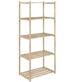 Scaffali In Legno- Scaffale in legno di pino con 5 ripiani - 171x65x40 cm