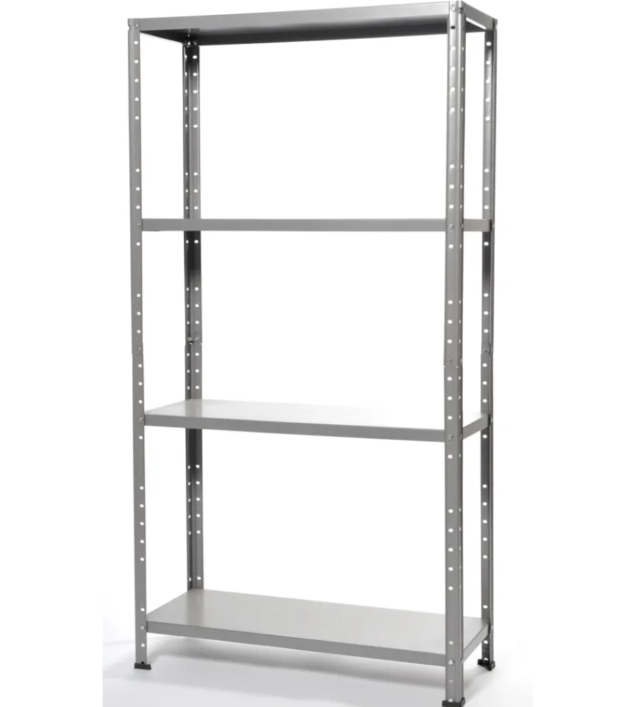 Sale Scaffale in metallo 4 ripiani portata totale 160 kg 75x30x136 cm Officina E Garage