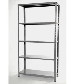 Officina E Garage-Grima Scaffale in metallo 5 ripiani portata 325 kg 100x40x187 cm