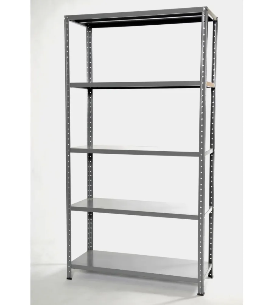 Officina E Garage-Grima Scaffale in metallo 5 ripiani portata 325 kg 100x40x187 cm