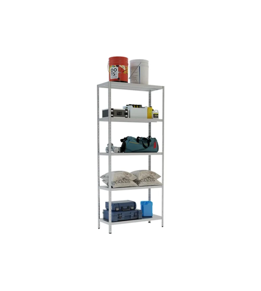 Grima Officina E Garage|Scaffale in metallo 5 ripiani "maciste" portata 1300 kg 100x40x195 cm