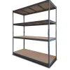 Officina E Garage-Easy System Scaffale in metallo 4 ripiani easy sistem portata 1200 kg 180x60x180 cm
