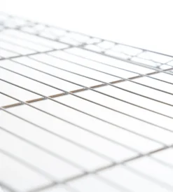 Decorazione Ambienti|Scaffale in metallo cromato 4 ripiani con ruote, 89x34x142 cm