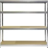 Officina E Garage-Grima Scaffale in metallo e legno "joker" in kit con 4 ripiani, 200x70x200 cm -