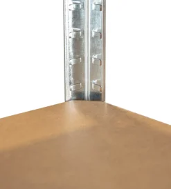 Officina E Garage-Easy System Scaffale in metallo con 4 ripiani in mdf, 120x55x180 cm