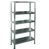 Grima Officina E Garage|Scaffale metallico in kit zincato con 5 ripiani e portata totale 325 kg, 100x40x185 cm