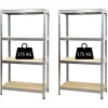 Best Scaffali 4 ripiani in metallo "joker" portata 175 kg 90x40x174 cm Officina E Garage