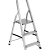 Scale E Sgabelli|Scala alluminio essenza "everest" con 3 gradini e portata massima 150 kg 62x40x106 cm