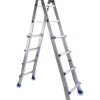 Trabatelli E Scale Professionali|Scala essenza "everest 4x4" in alluminio con portata massima 150 kg 16,5x44x121h cm