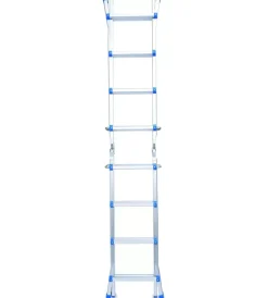 Trabatelli E Scale Professionali|Scala essenza "everest 4x4" in alluminio con portata massima 150 kg 16,5x44x121h cm